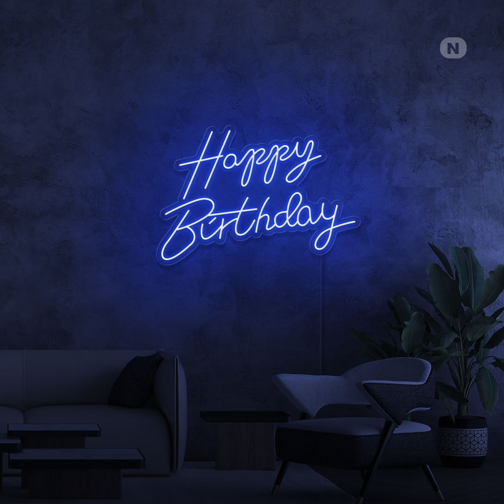 Neon Schild Happy Birthday