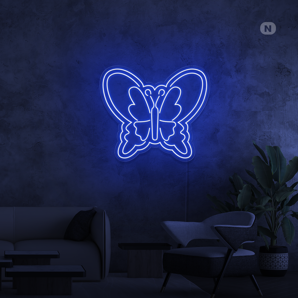 Neon Schild Schmetterling