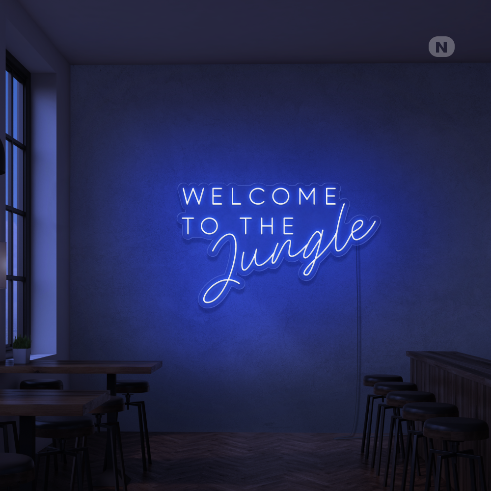 Neon Schild Welcome to the Jungle