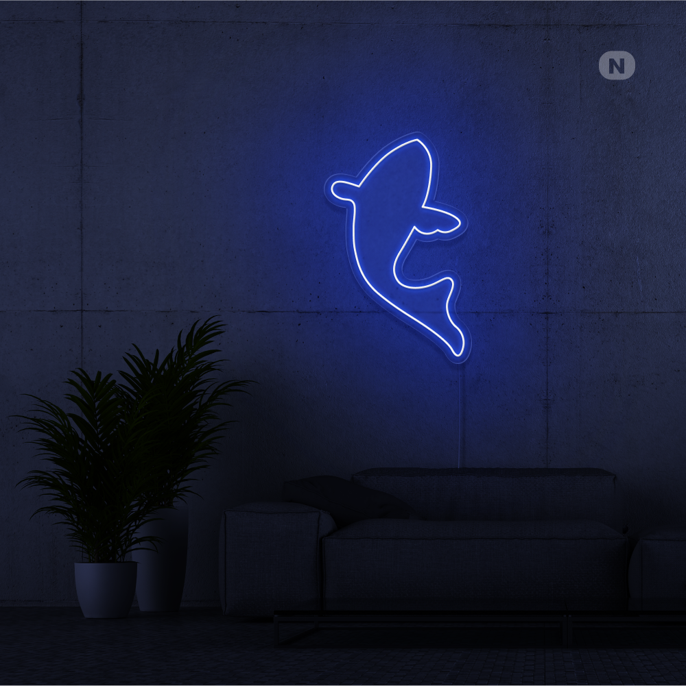 Neon Schild Fisch