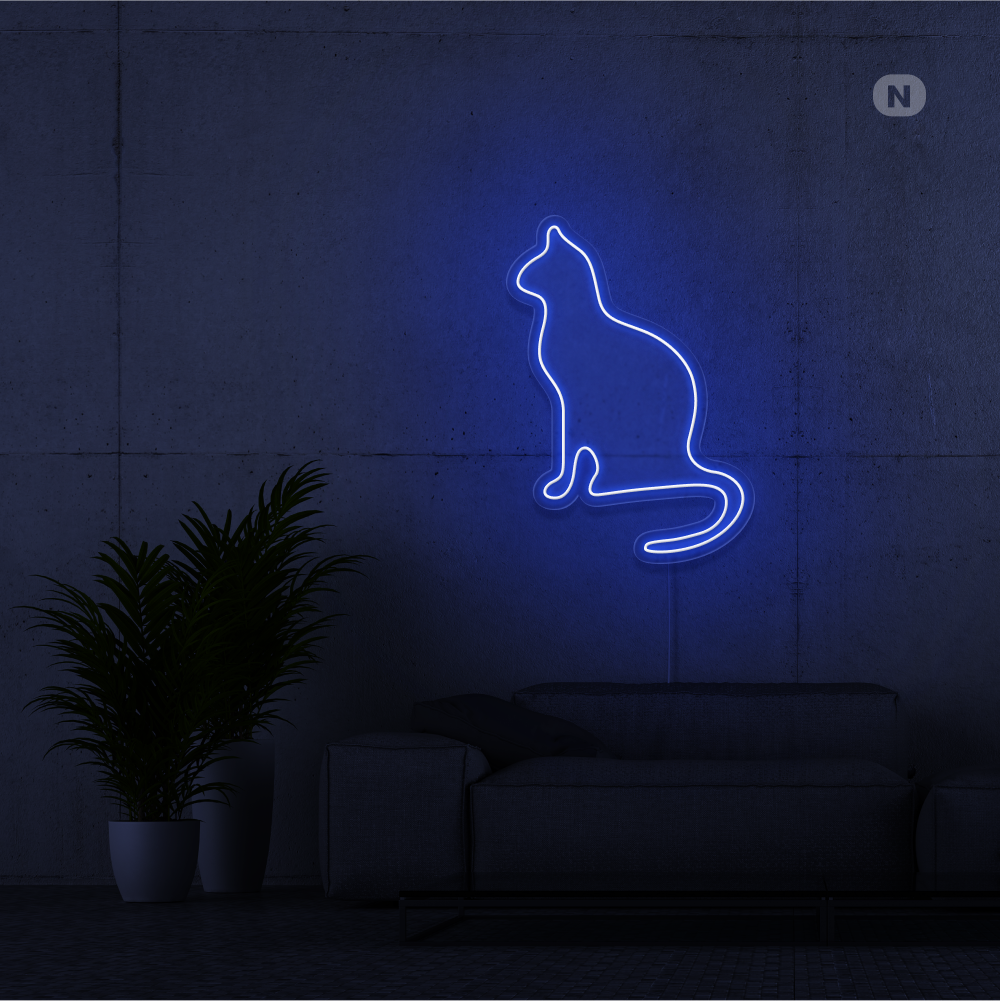 Neon Schild Katze