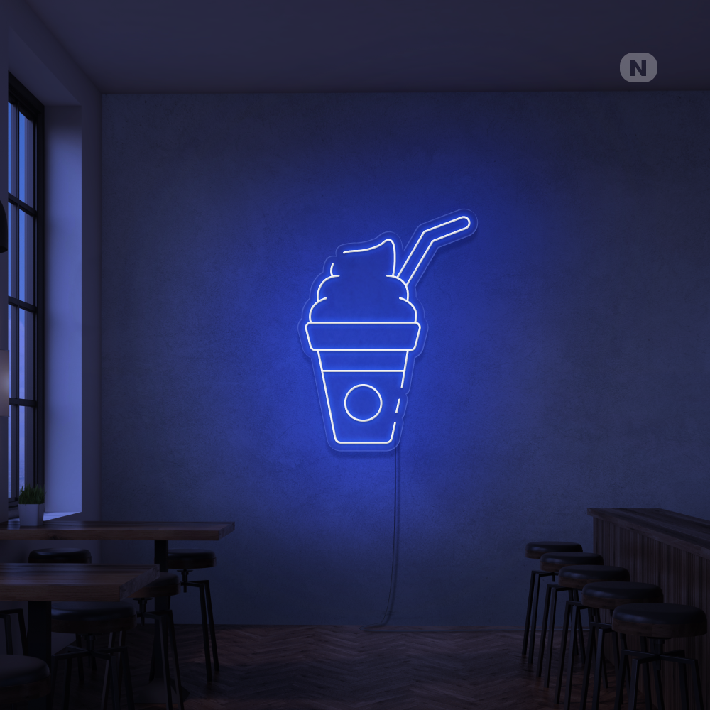 Neon Schild Milchshake