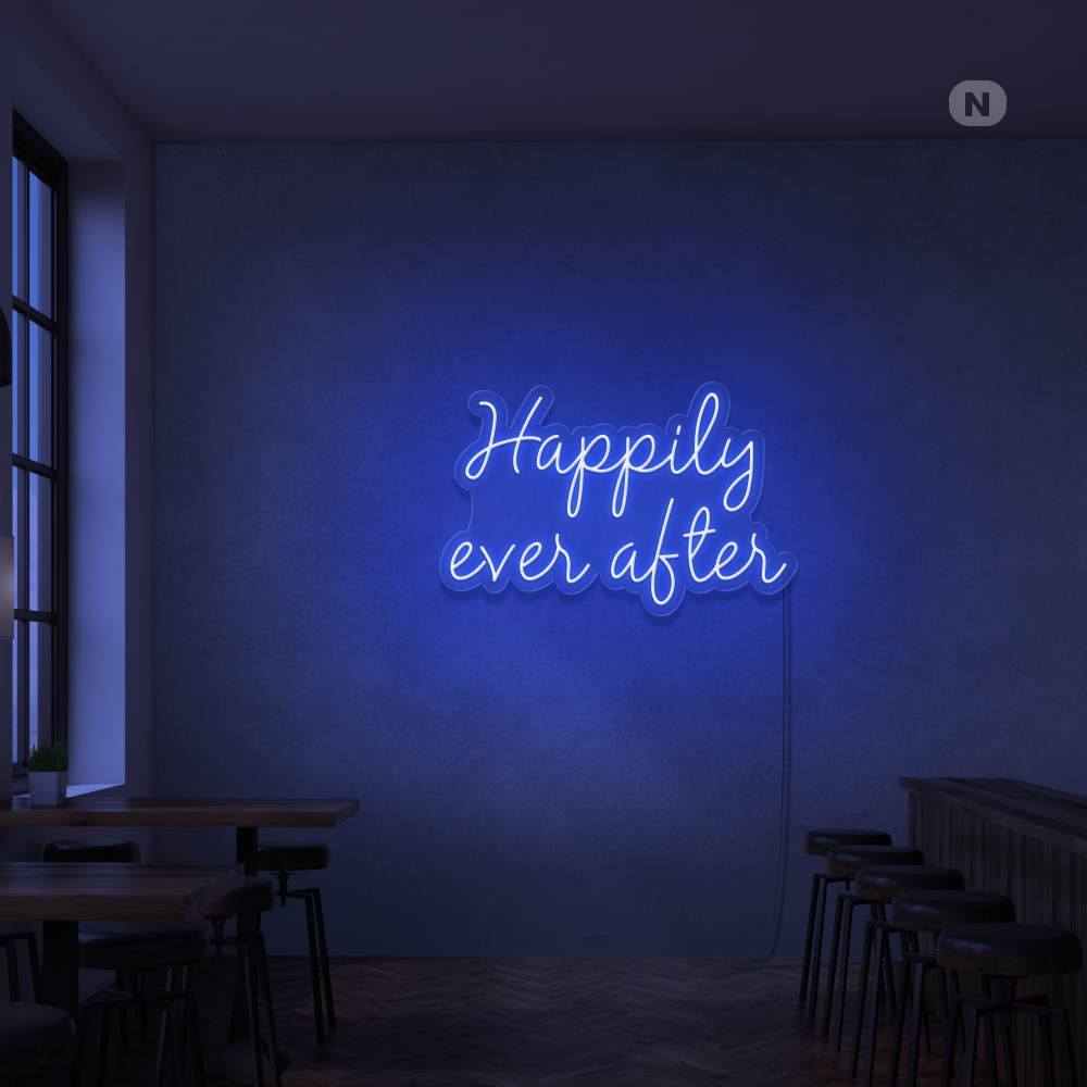 Neon Schild Happily ever after