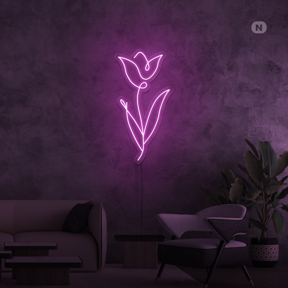 Neon Schild Rose