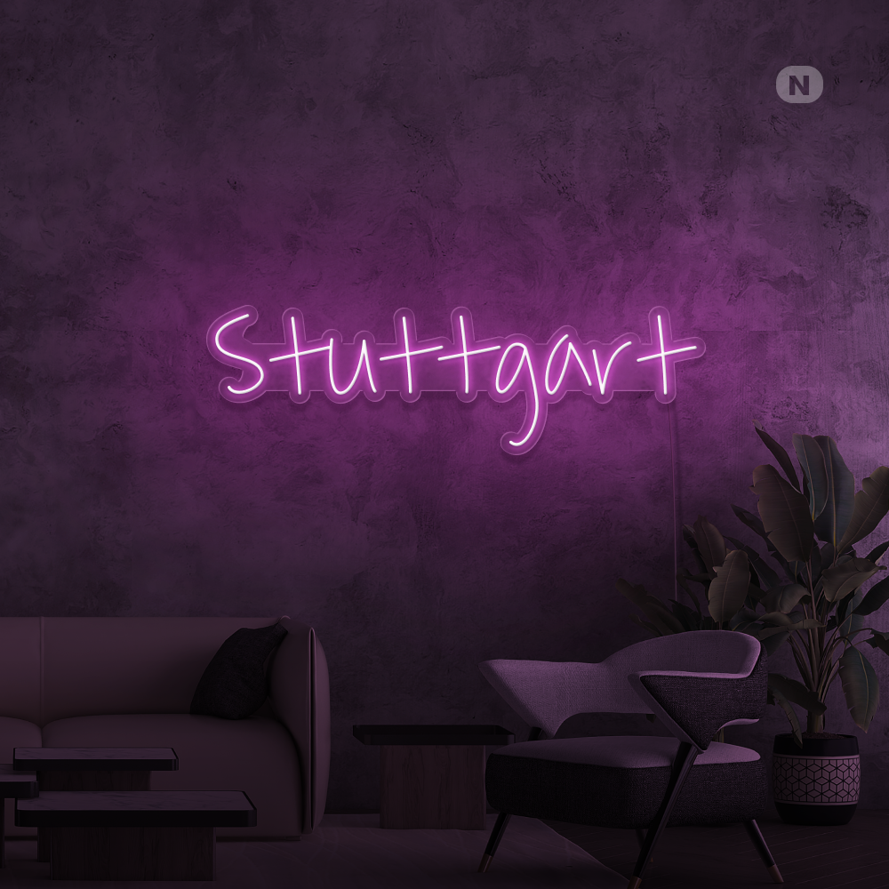 Neon Schild Stuttgart