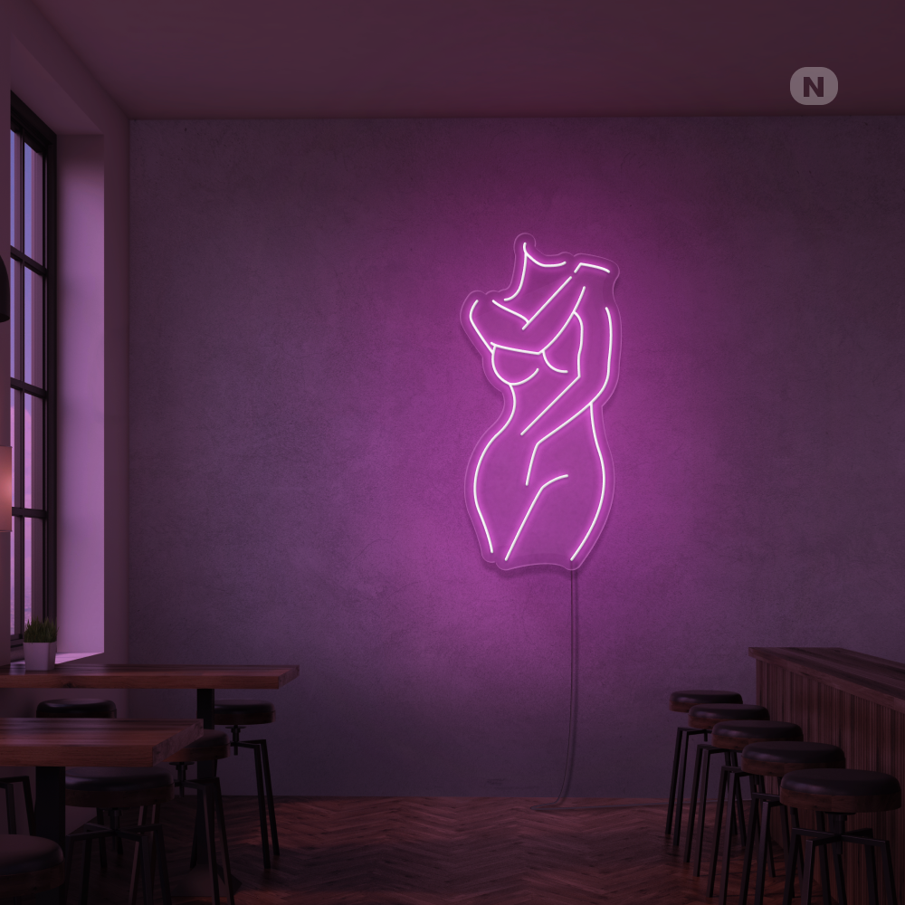 Neon Schild Sexy Mädchen