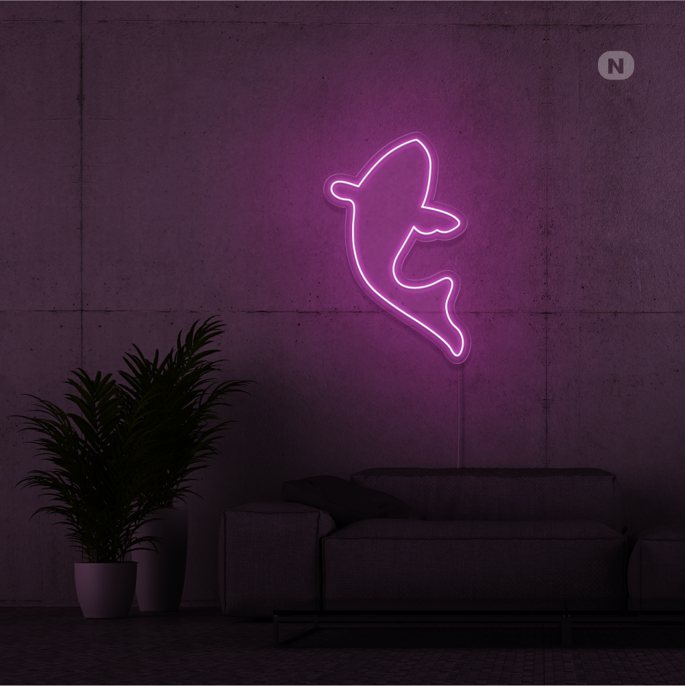 Neon Schild Fisch