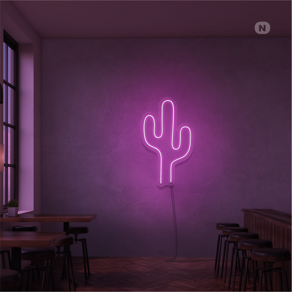 Neon Schild Kaktus