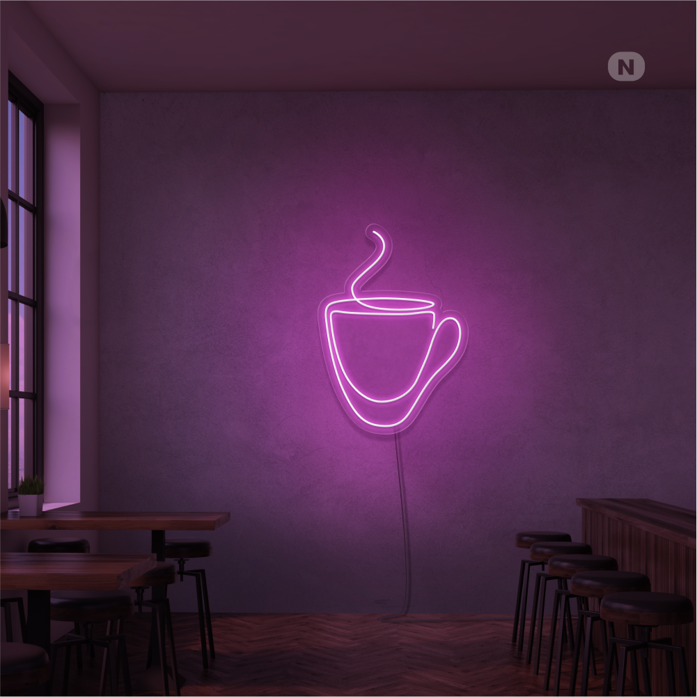 Neon Schild Kaffeebecher (RGB)