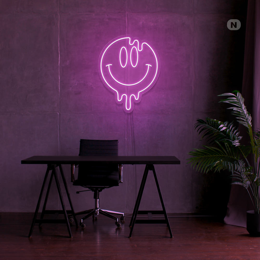 Neon Schild Smiley
