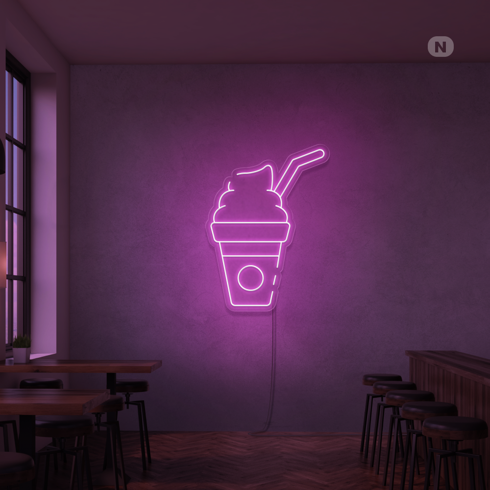 Neon Schild Milchshake