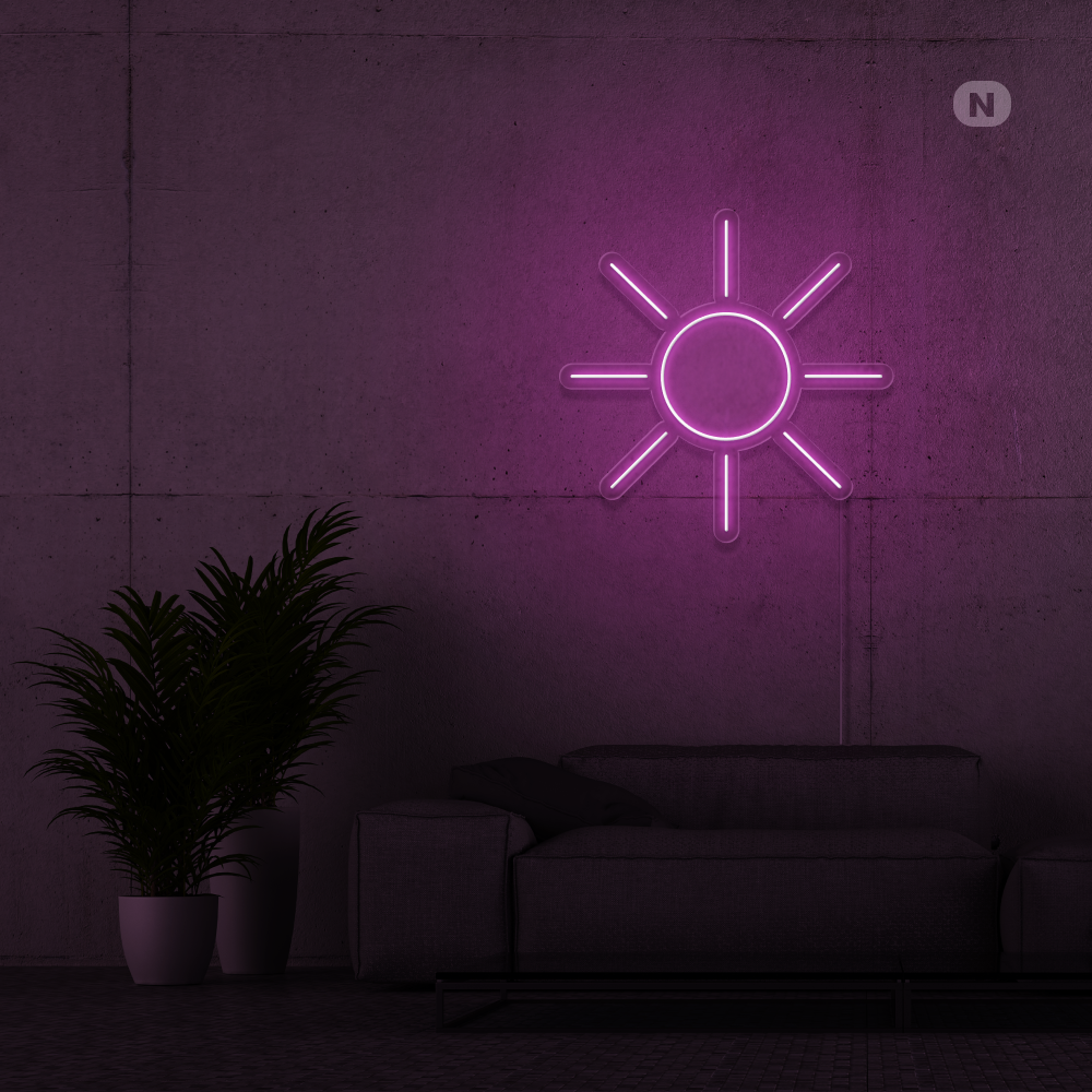 Neon Schild Sonne