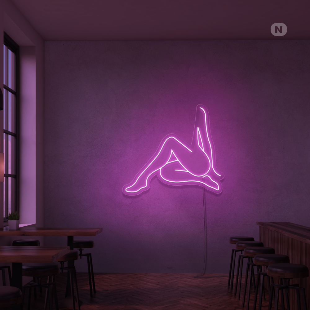 Neon Schild Sexy Mädchen