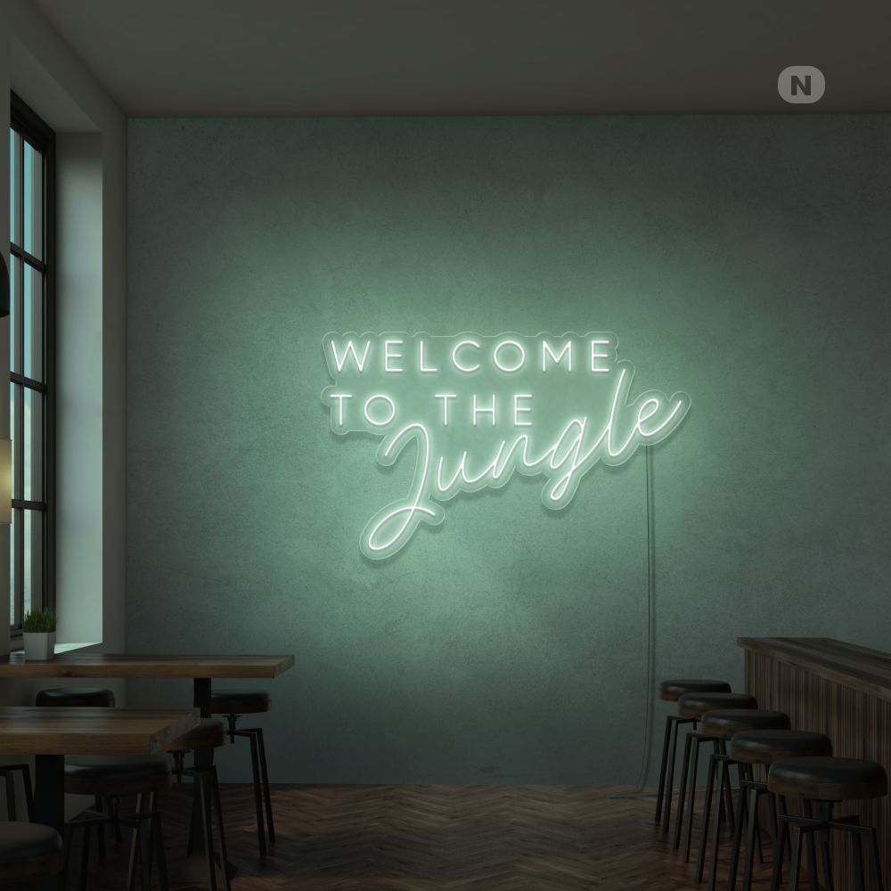 Neon Schild Welcome to the Jungle