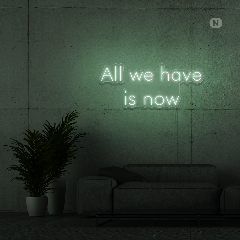 Neon Schild All we have is now