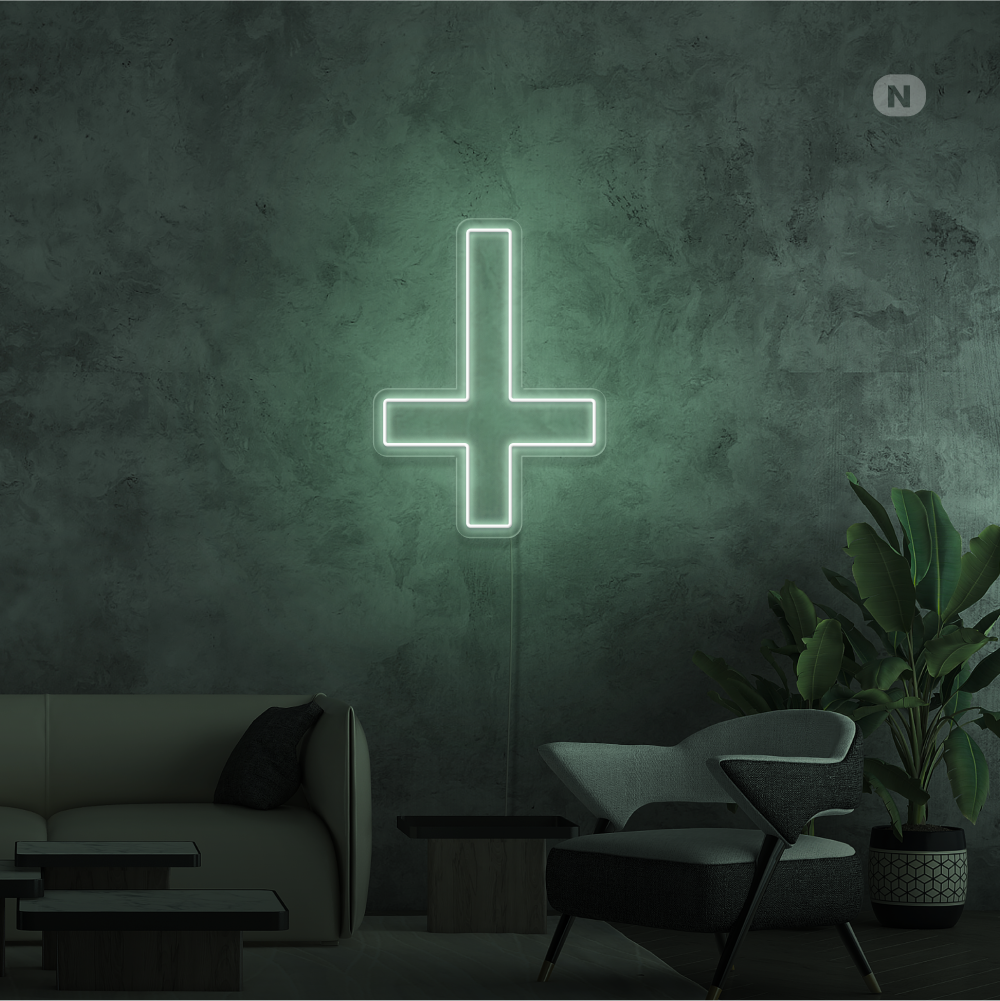 Neon Schild Gekreuzter Stern