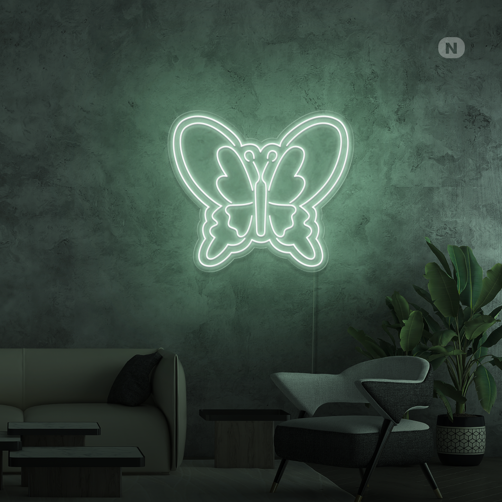 Neon Schild Schmetterling