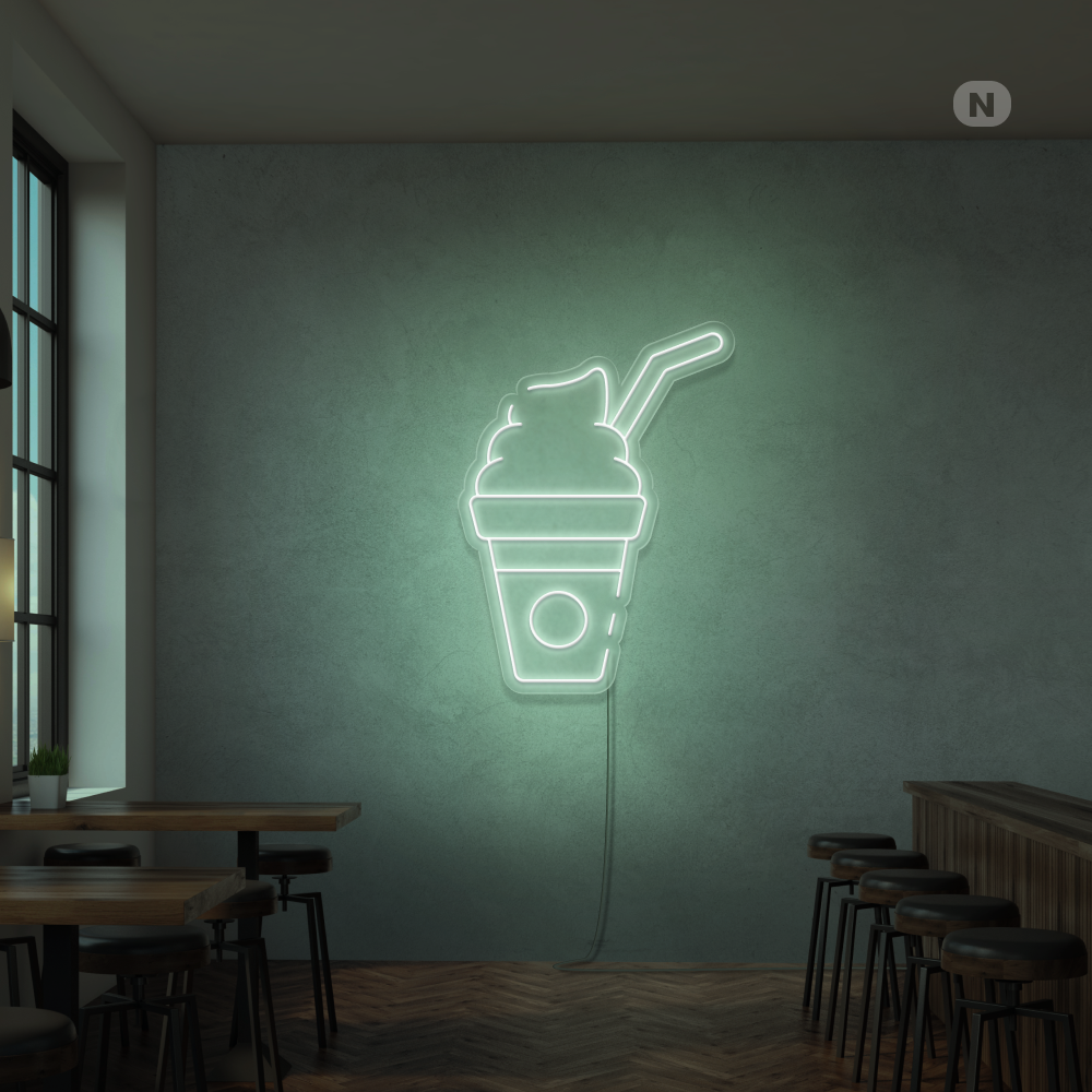 Neon Schild Milchshake