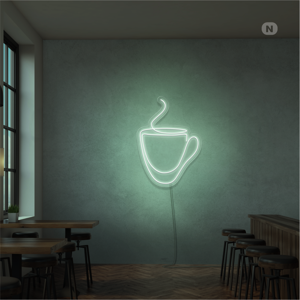 Neon Schild Kaffeebecher (RGB)