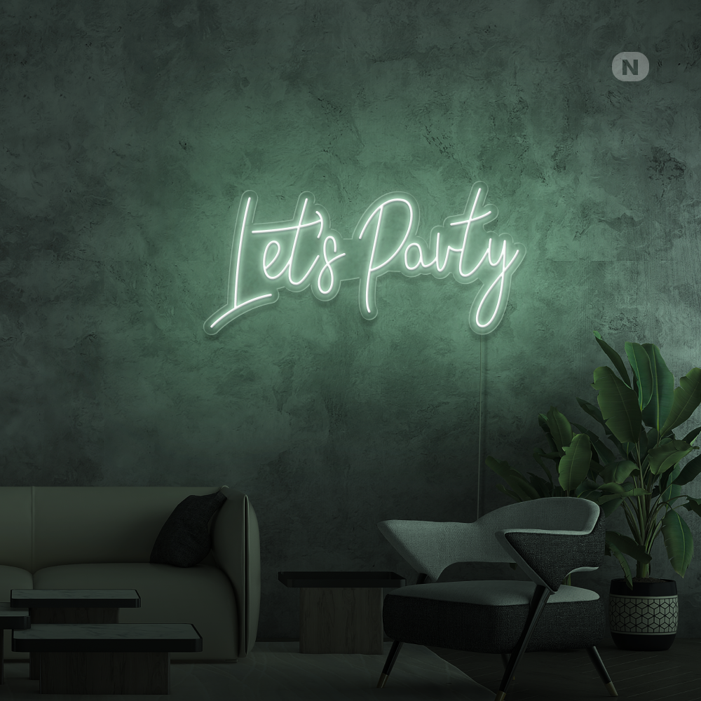 Neon Schild Lets Party