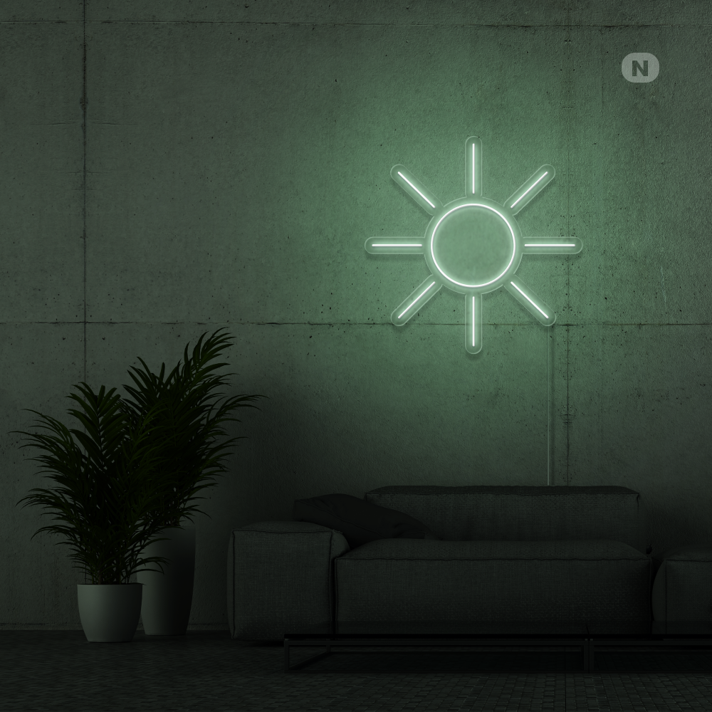 Neon Schild Sonne
