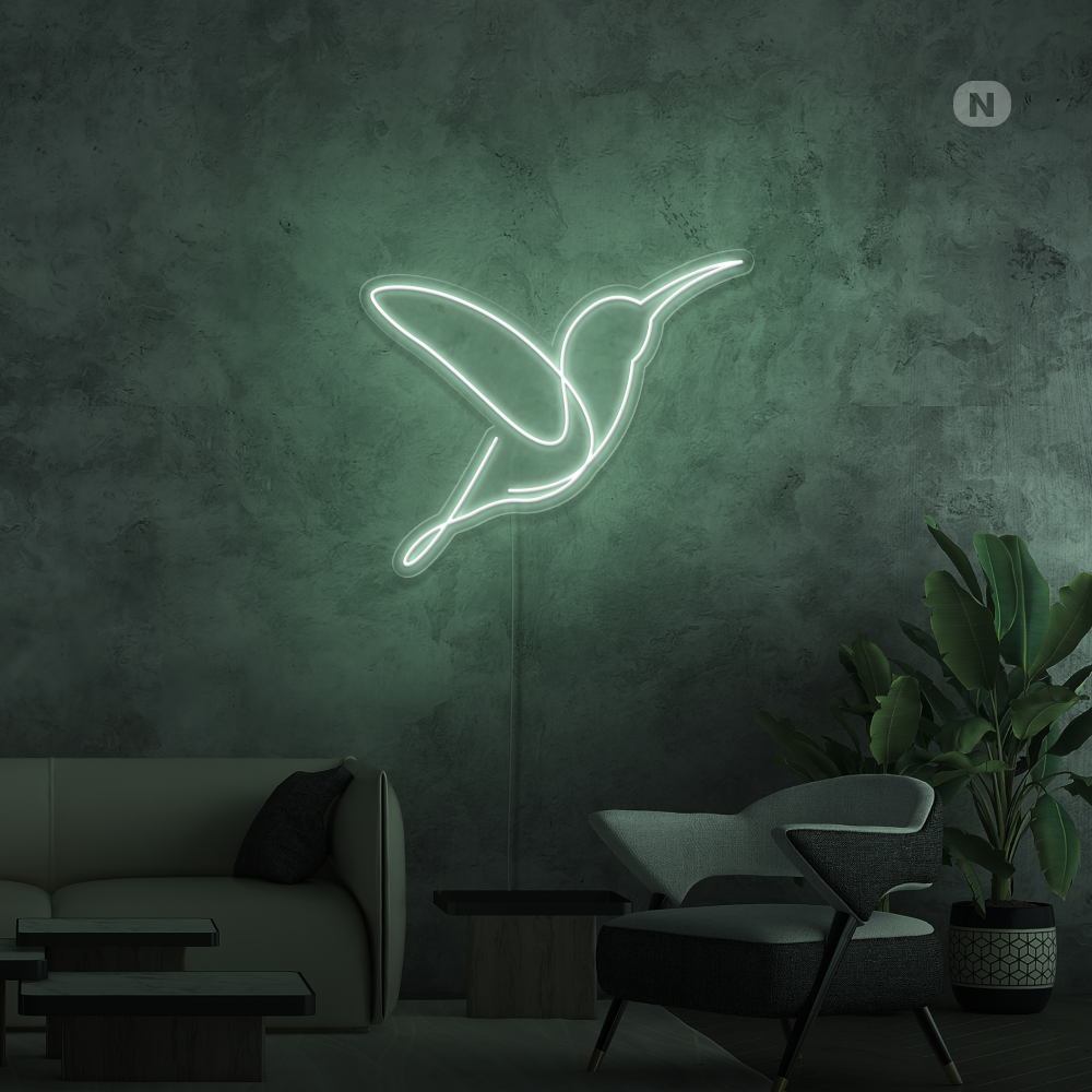 Neon Schild Künstlerischer Vogel