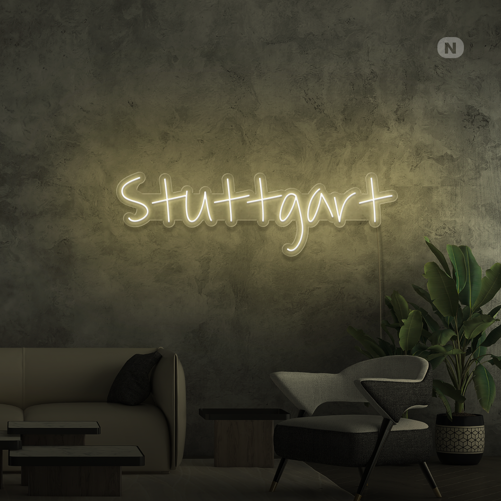 Neon Schild Stuttgart