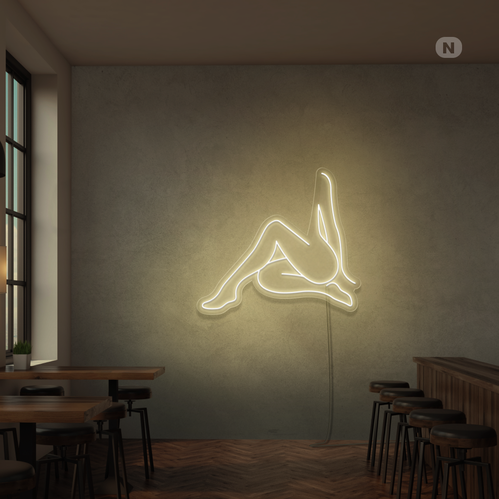 Neon Schild Sexy Mädchen