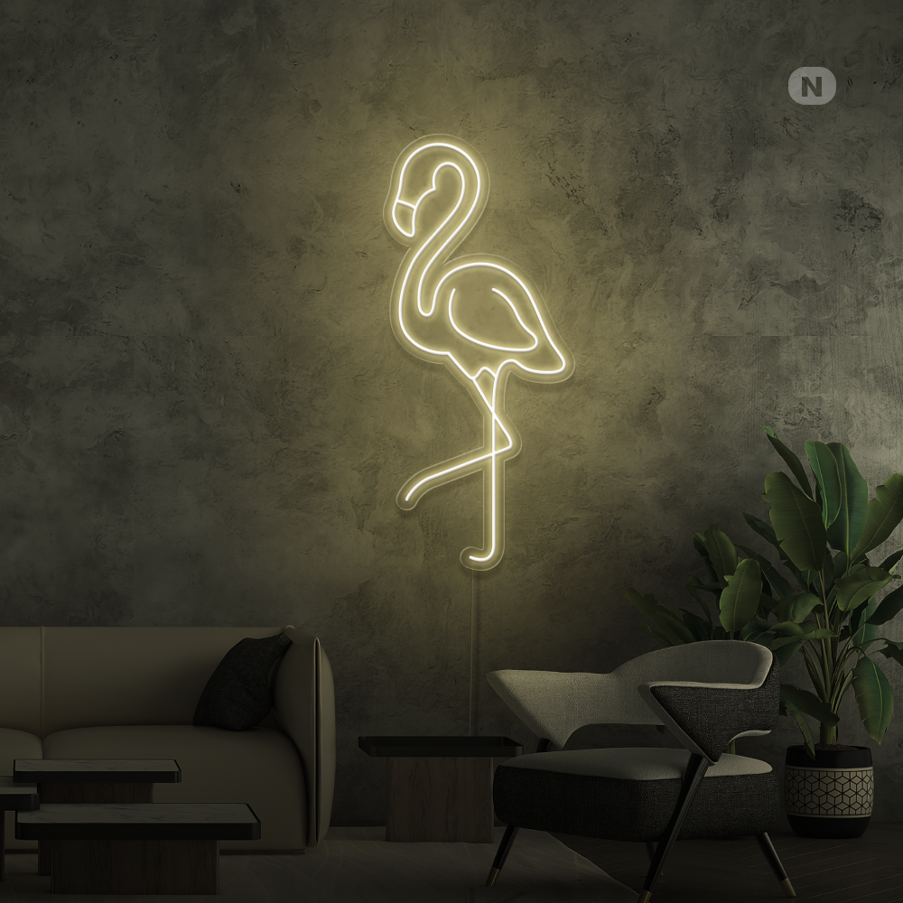 Neon Schild Flamingo