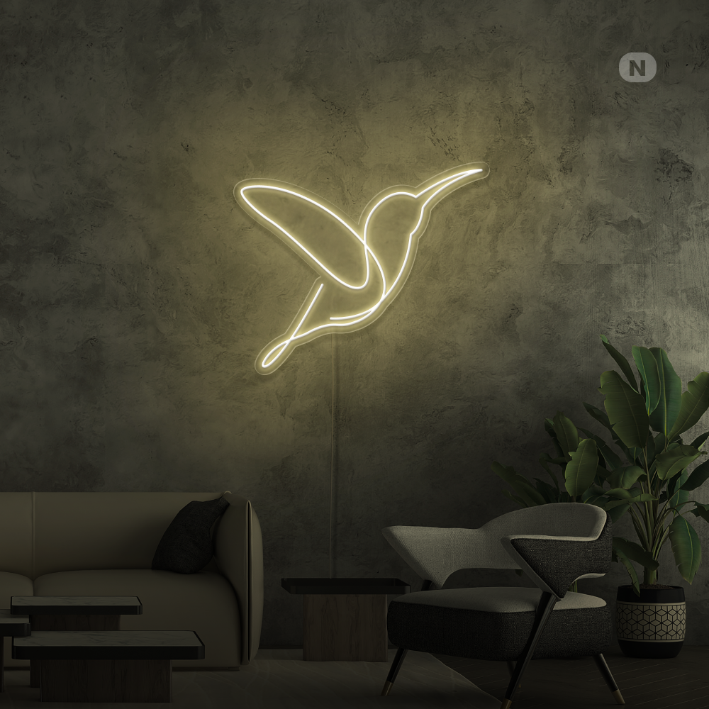 Neon Schild Künstlerischer Vogel