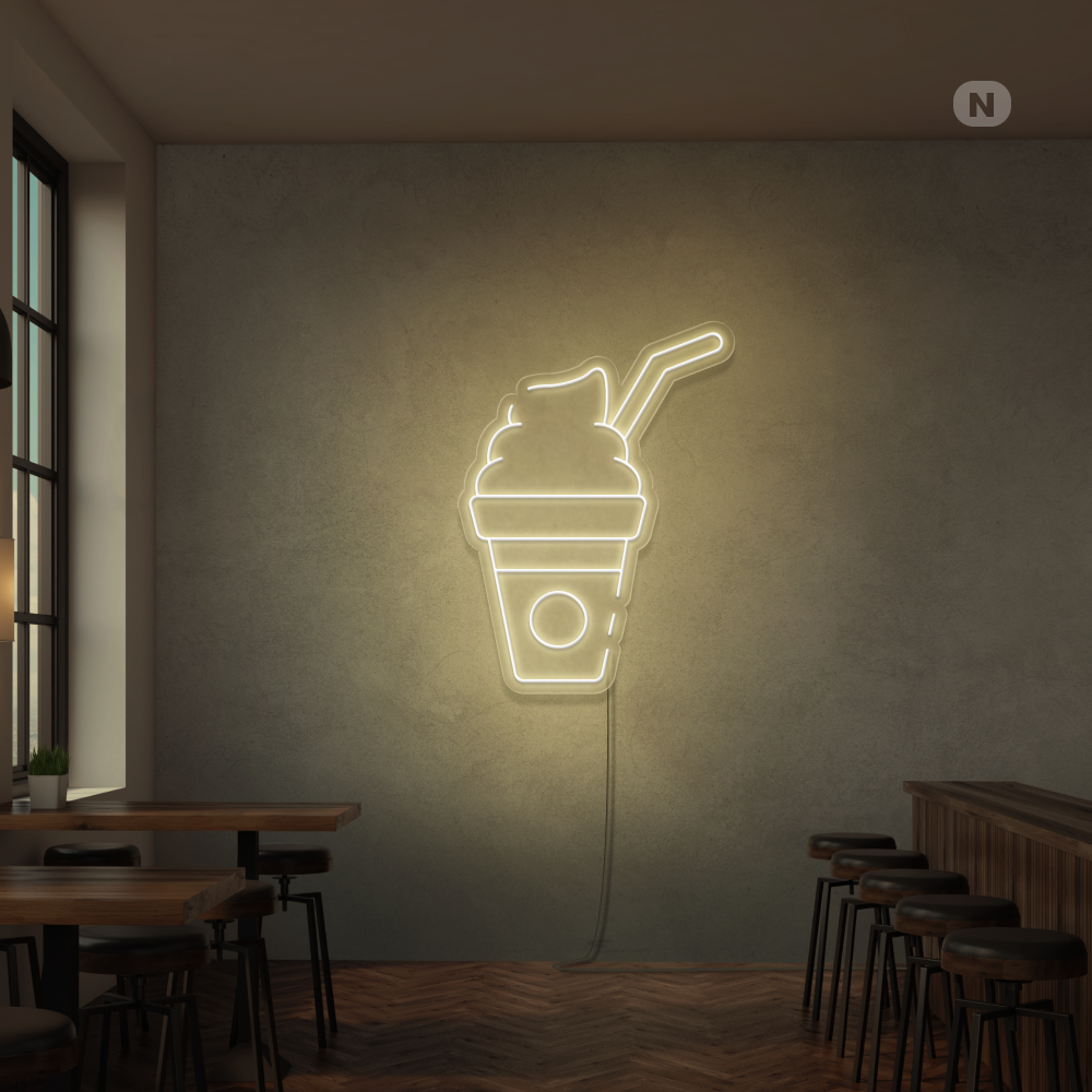 Neon Schild Milchshake