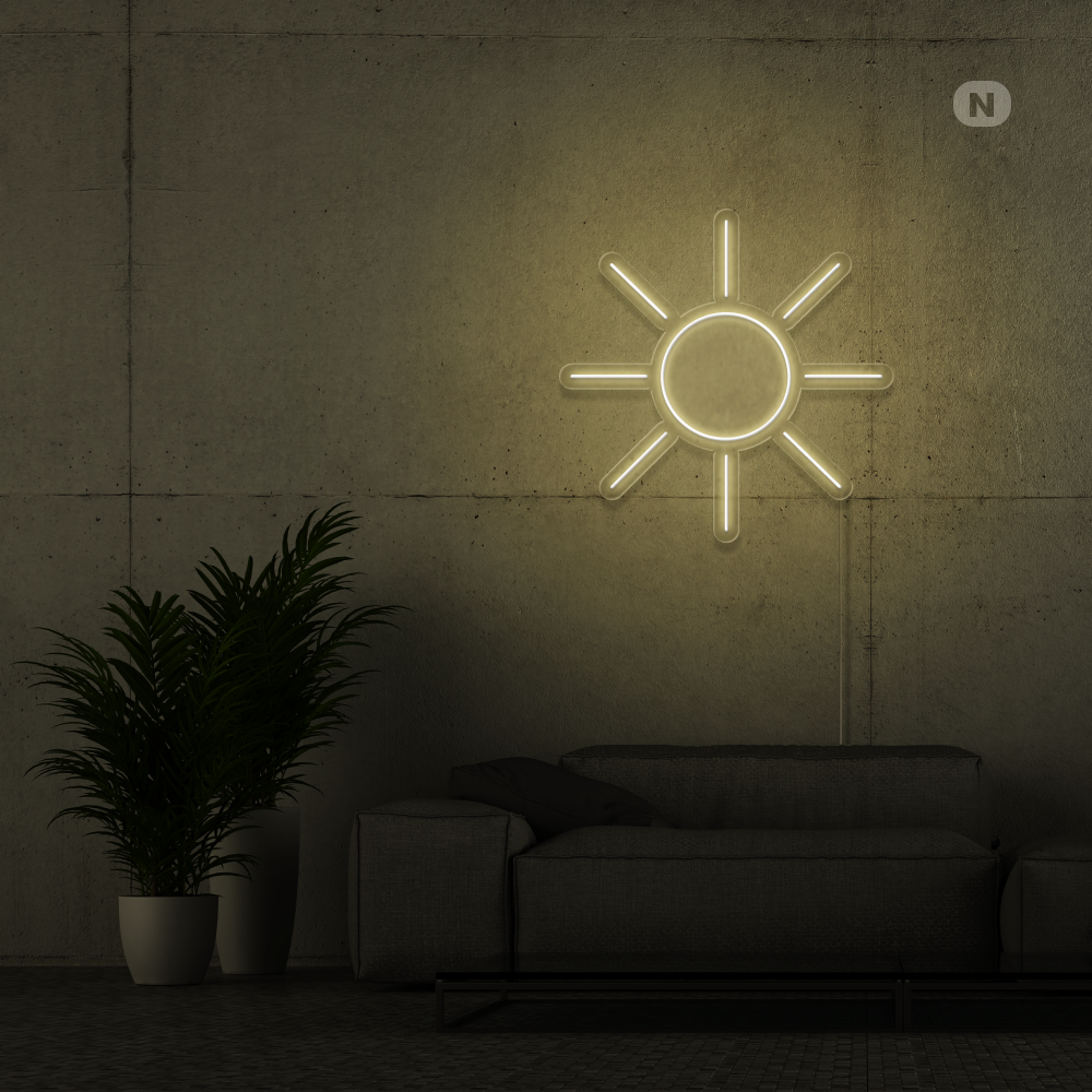 Neon Schild Sonne
