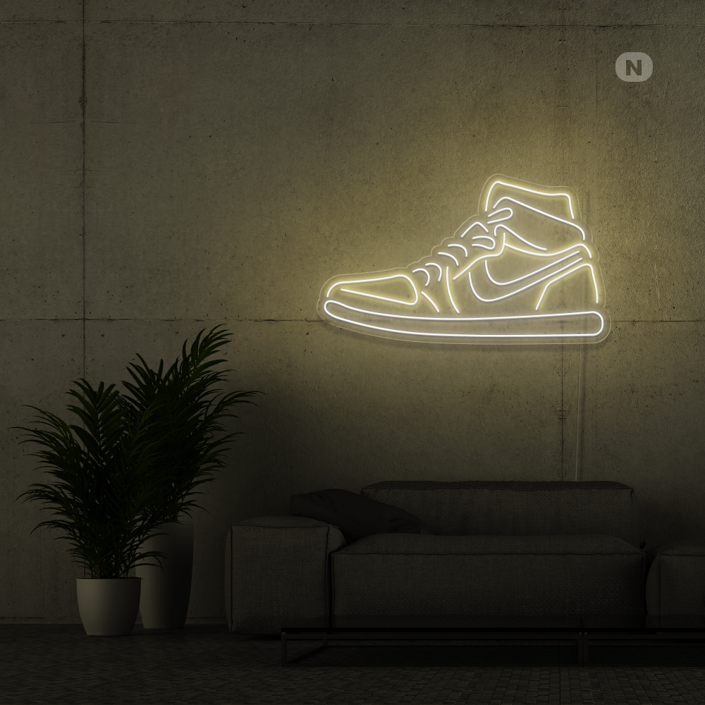 Neon Schild Schuh