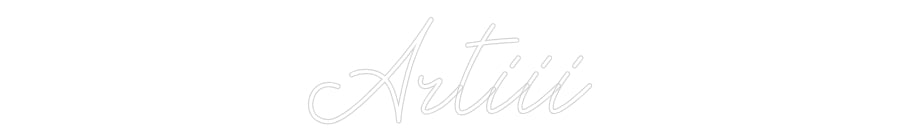 Individuelles Neon: Artiii