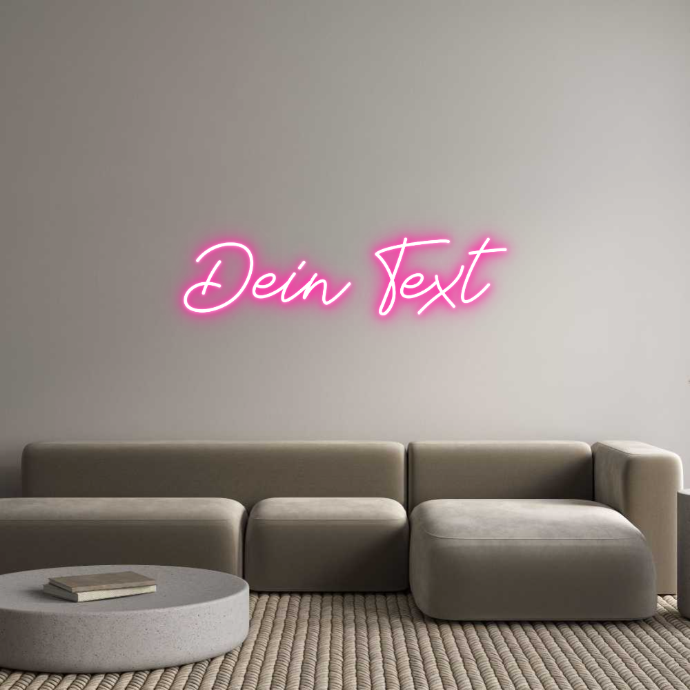 Individuelles Neon: Dein Text