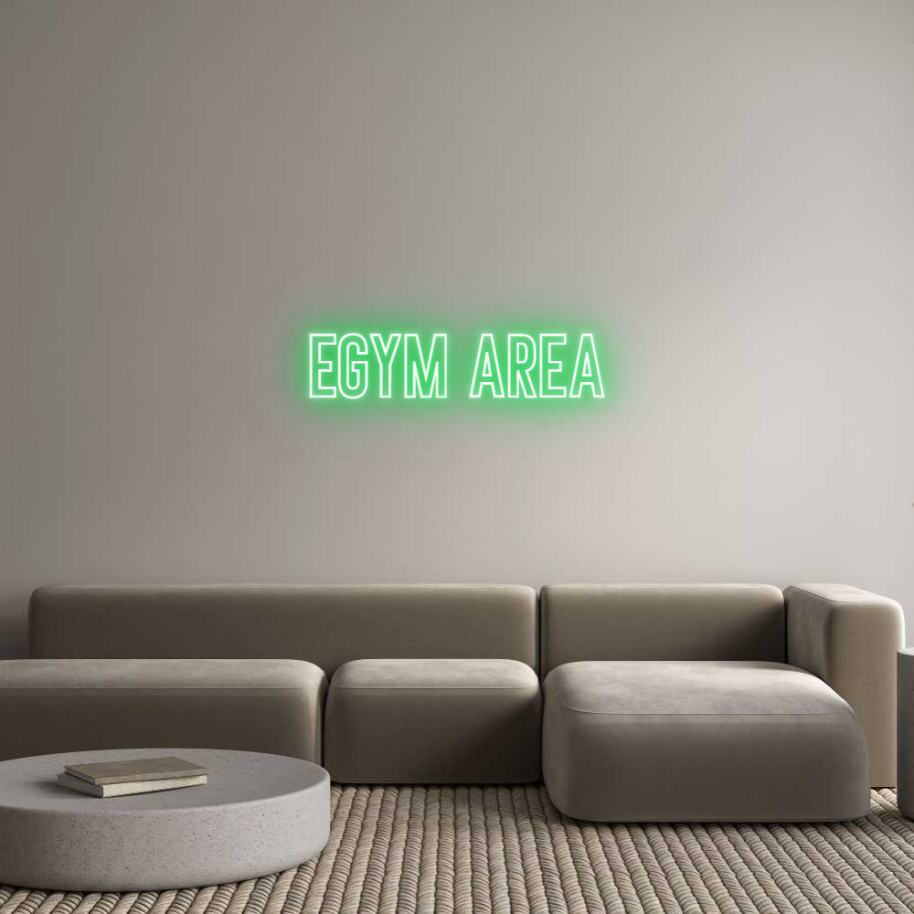 Individuelles Neon: EGYM AREA