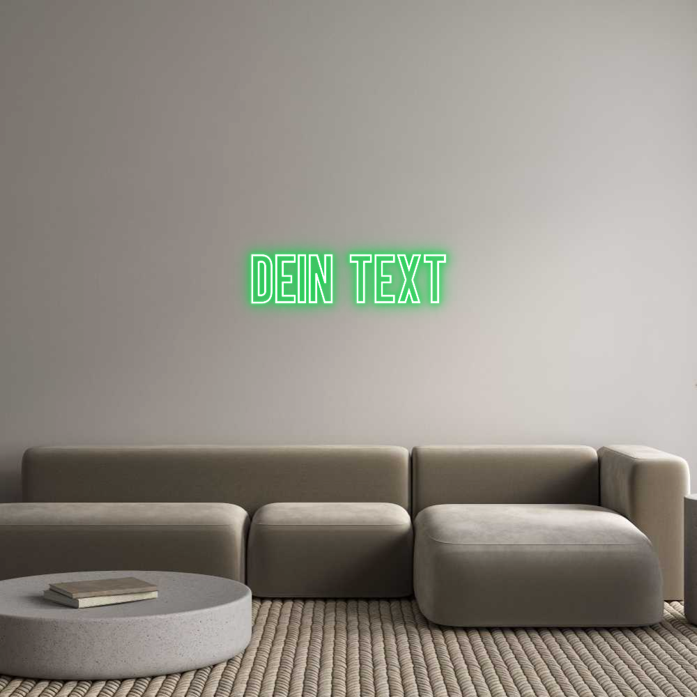 Individuelles Neon: Dein Text