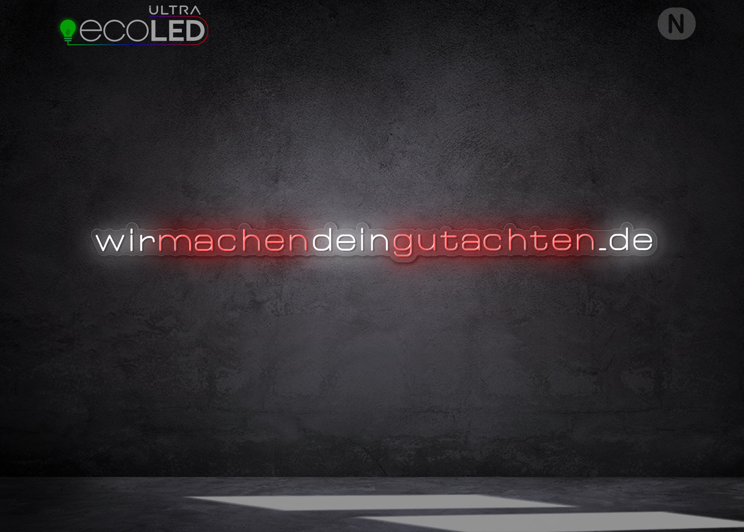 Individuelles Neonschild
