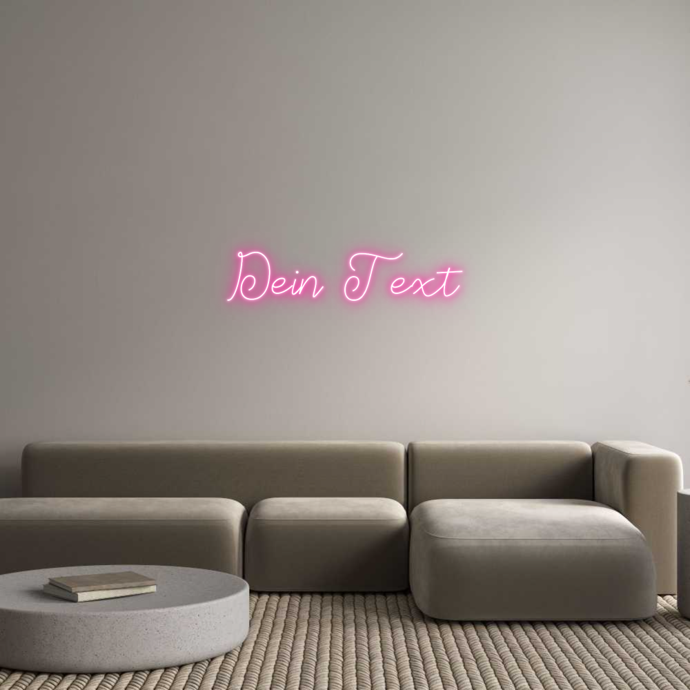 Individuelles Neon: Dein Text