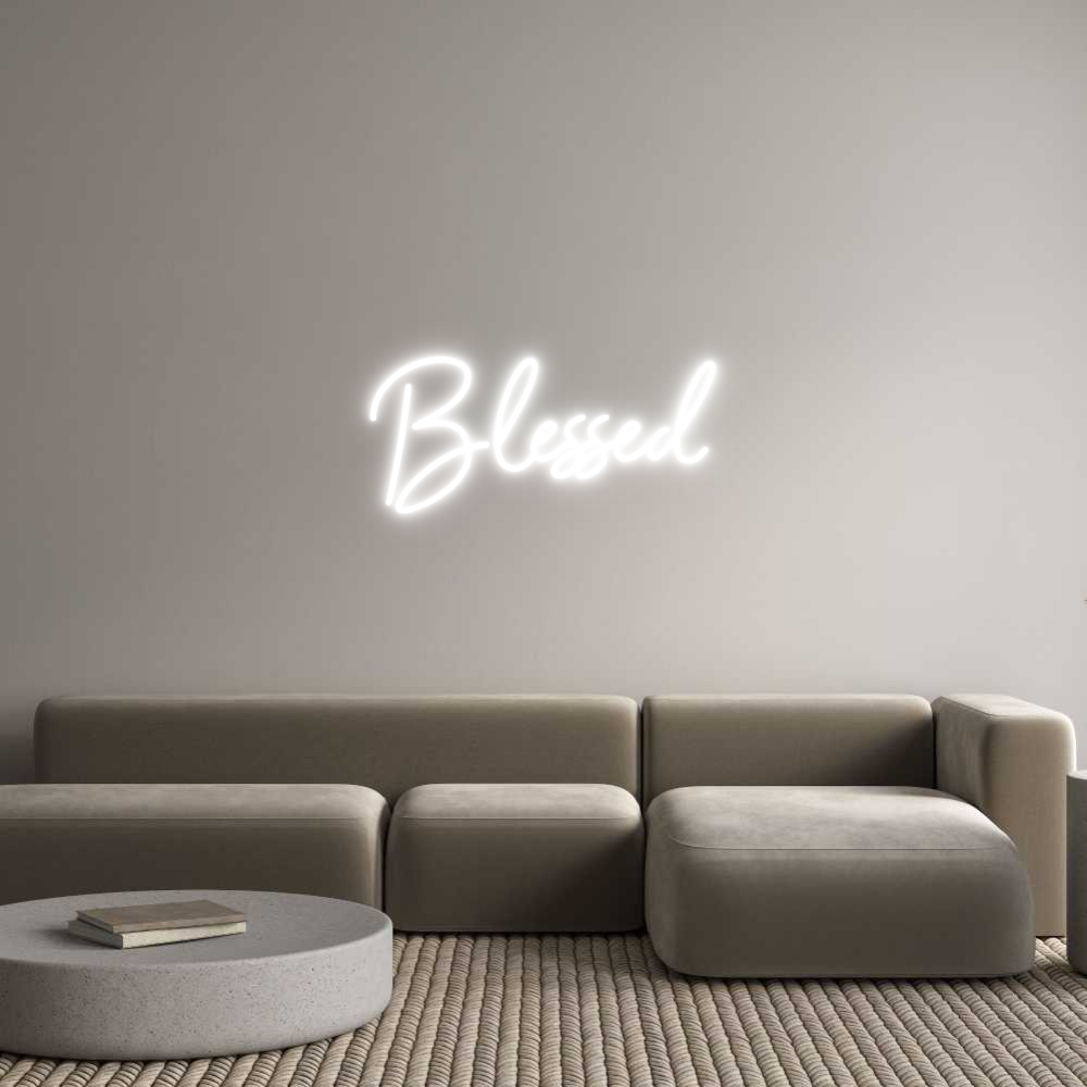 Individuelles Neon: Blessed