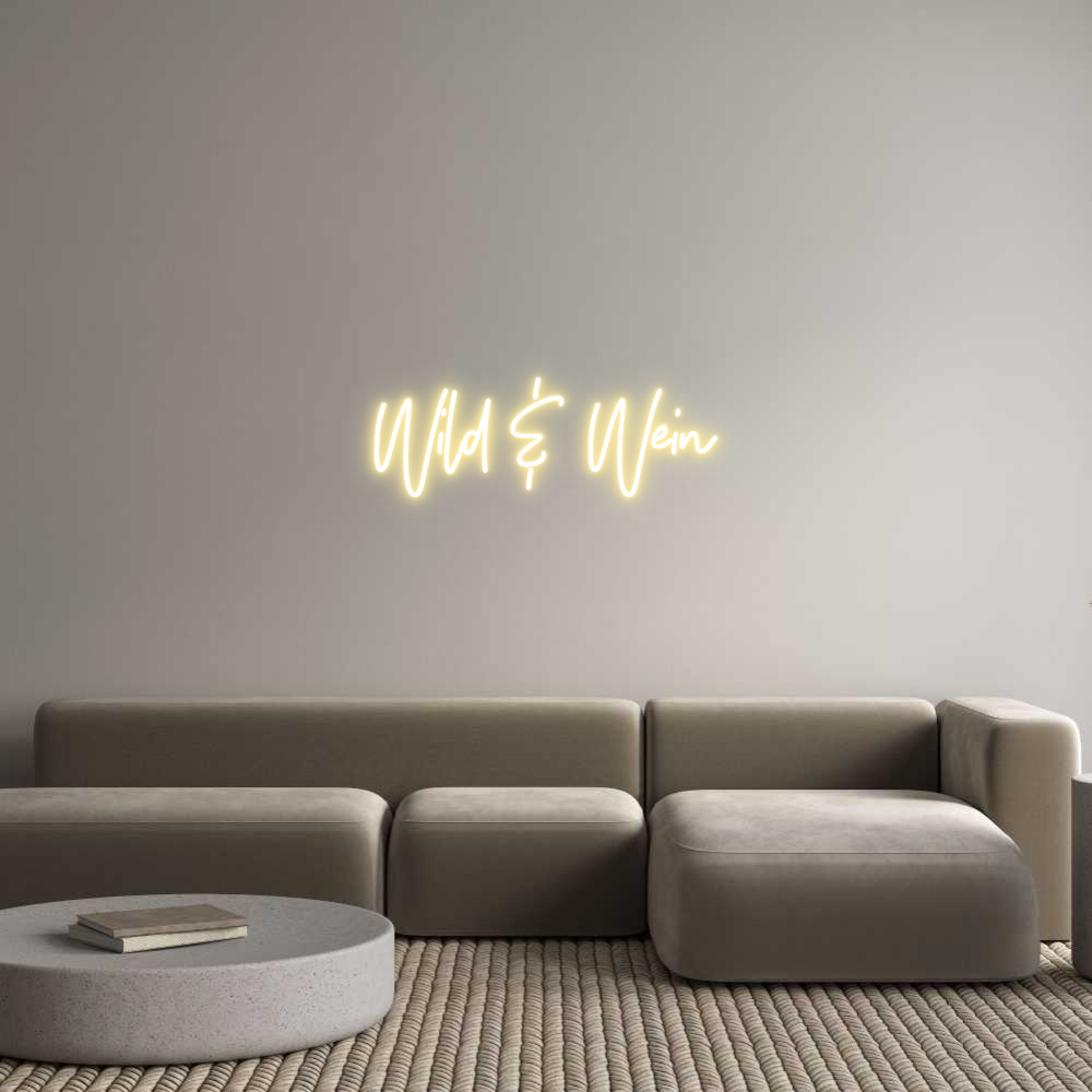 Individuelles Neon: Wild & Wein