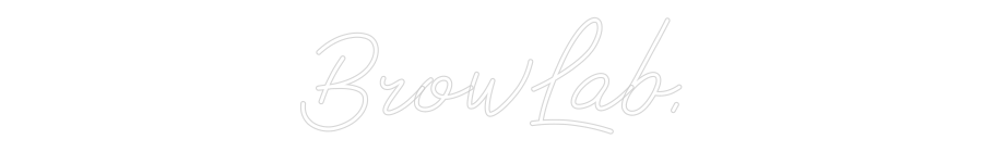 Individuelles Neon: BrowLab.
