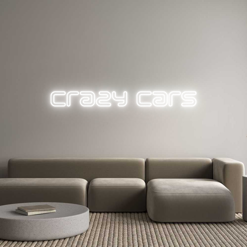 Individuelles Neon: Crazy Cars
