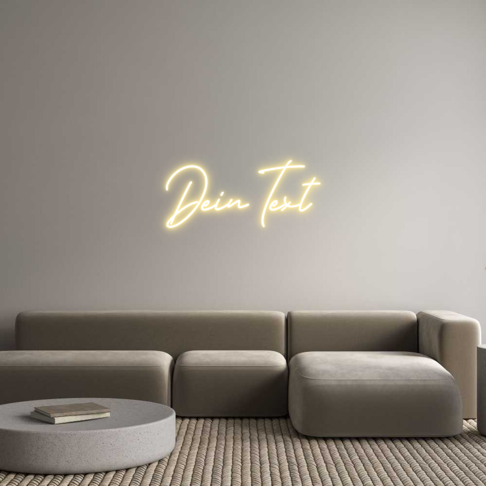 Individuelles Neon: Dein Text