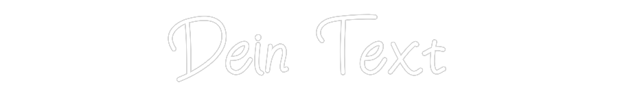 Individuelles Neon: Dein Text