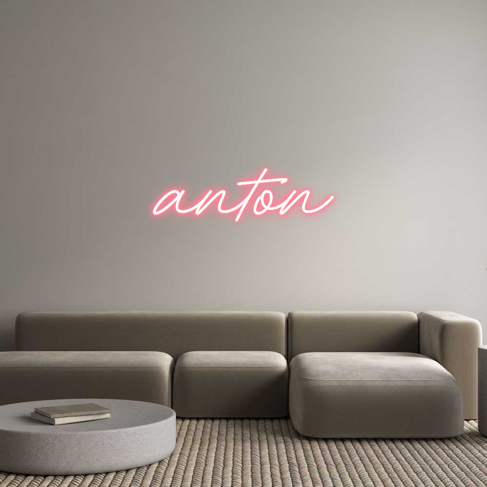 Individuelles Neon: anton