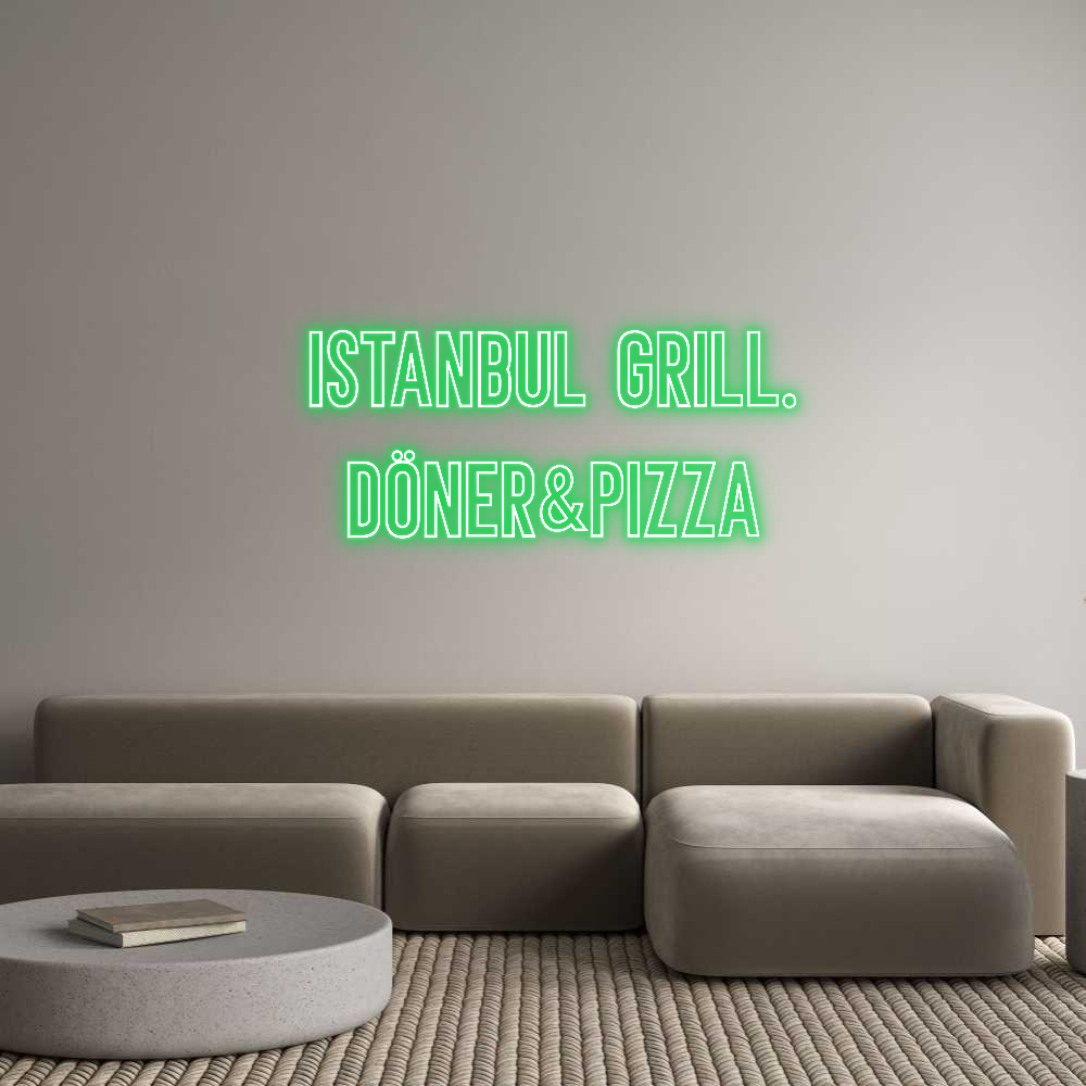Individuelles Neon: ISTANBUL GRI...