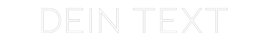 Individuelles Neon: Dein Text