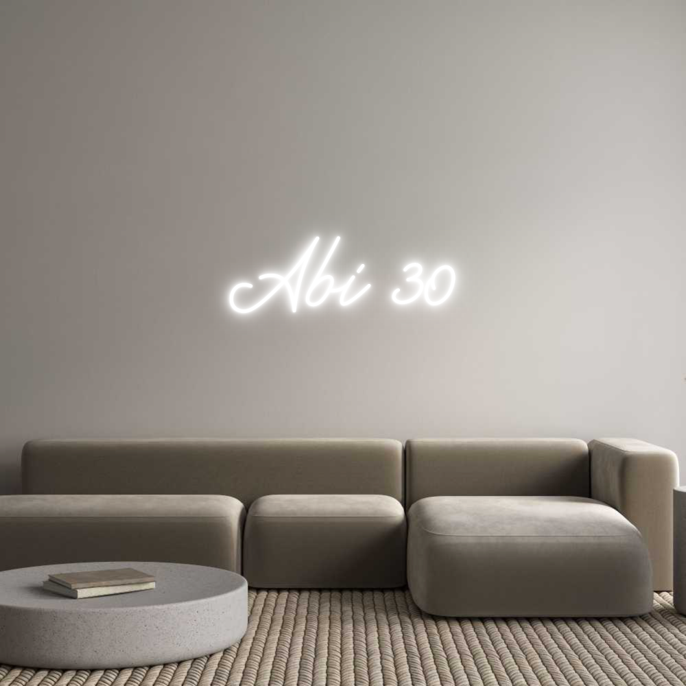 Individuelles Neon: Abi 30