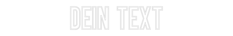 Individuelles Neon: Dein Text